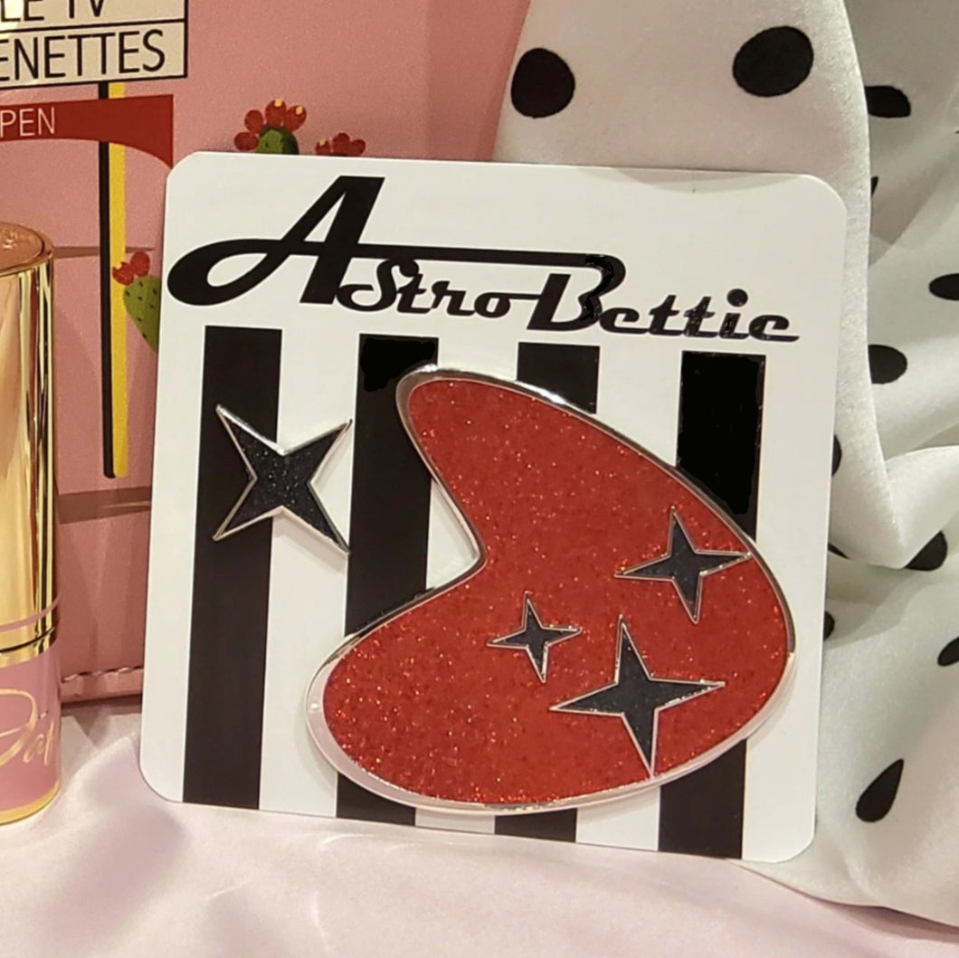 Astro Bettie Atomic Pin Set Red/Black