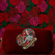 Load image into Gallery viewer, Reina Rebelde Red Signature Cosmetic Pouch
