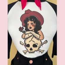Load image into Gallery viewer, Mischief Made Cowgirl 3/4 Sleeve Raglan Ladies Tee
