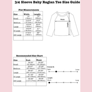 Mischief Made Cowgirl 3/4 Sleeve Raglan Ladies Tee