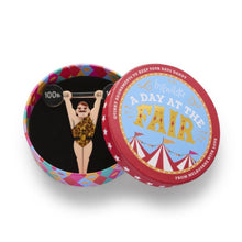 Load image into Gallery viewer, Erstwilder A Day At The Fair World&#39;s Strongest Man Acrylic Brooch
