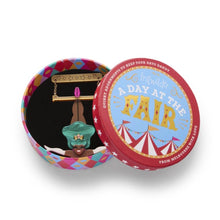 Load image into Gallery viewer, Erstwilder A Day At The Fair Trapeze With Ease Acrylic Brooch
