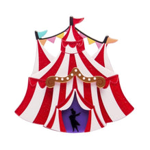 Load image into Gallery viewer, Erstwilder A Day At The Fair The Big Top Acrylic Brooch
