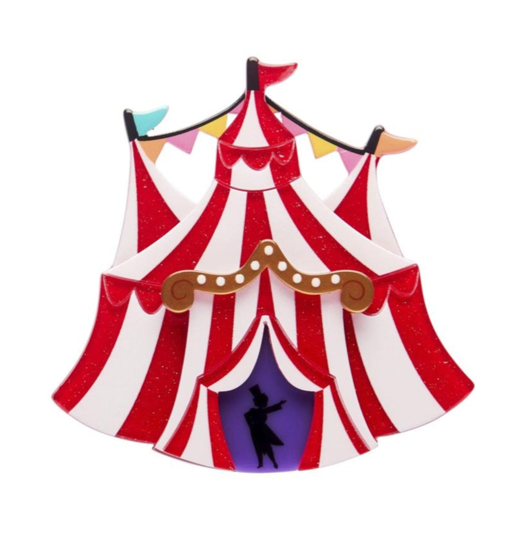 Erstwilder A Day At The Fair The Big Top Acrylic Brooch
