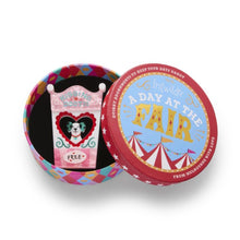 Load image into Gallery viewer, Erstwilder A Day At The Fair Free Kisses Acrylic Brooch

