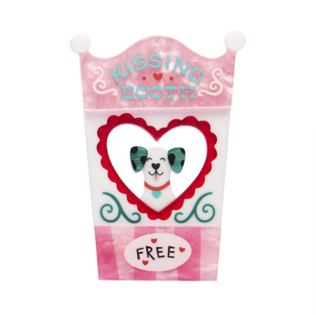 Erstwilder A Day At The Fair Free Kisses Acrylic Brooch