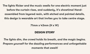 Erstwilder A Day At The Fair It's Showtime Acrylic Brooch