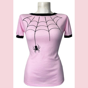 Bonsai Kitten Tarantula Spider Web Top Pink