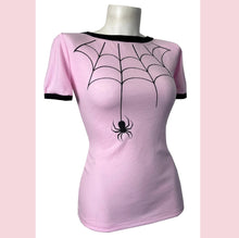 Load image into Gallery viewer, Bonsai Kitten Tarantula Spider Web Top Pink
