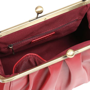 Banned Scarlett 1950s Handbag Burgandy Red
