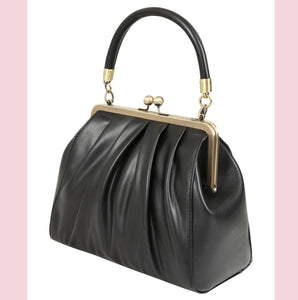 Banned Scarlett 1950s Handbag Black