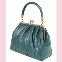 Load image into Gallery viewer, Banned Scarlett 1950s Handbag Teal Green
