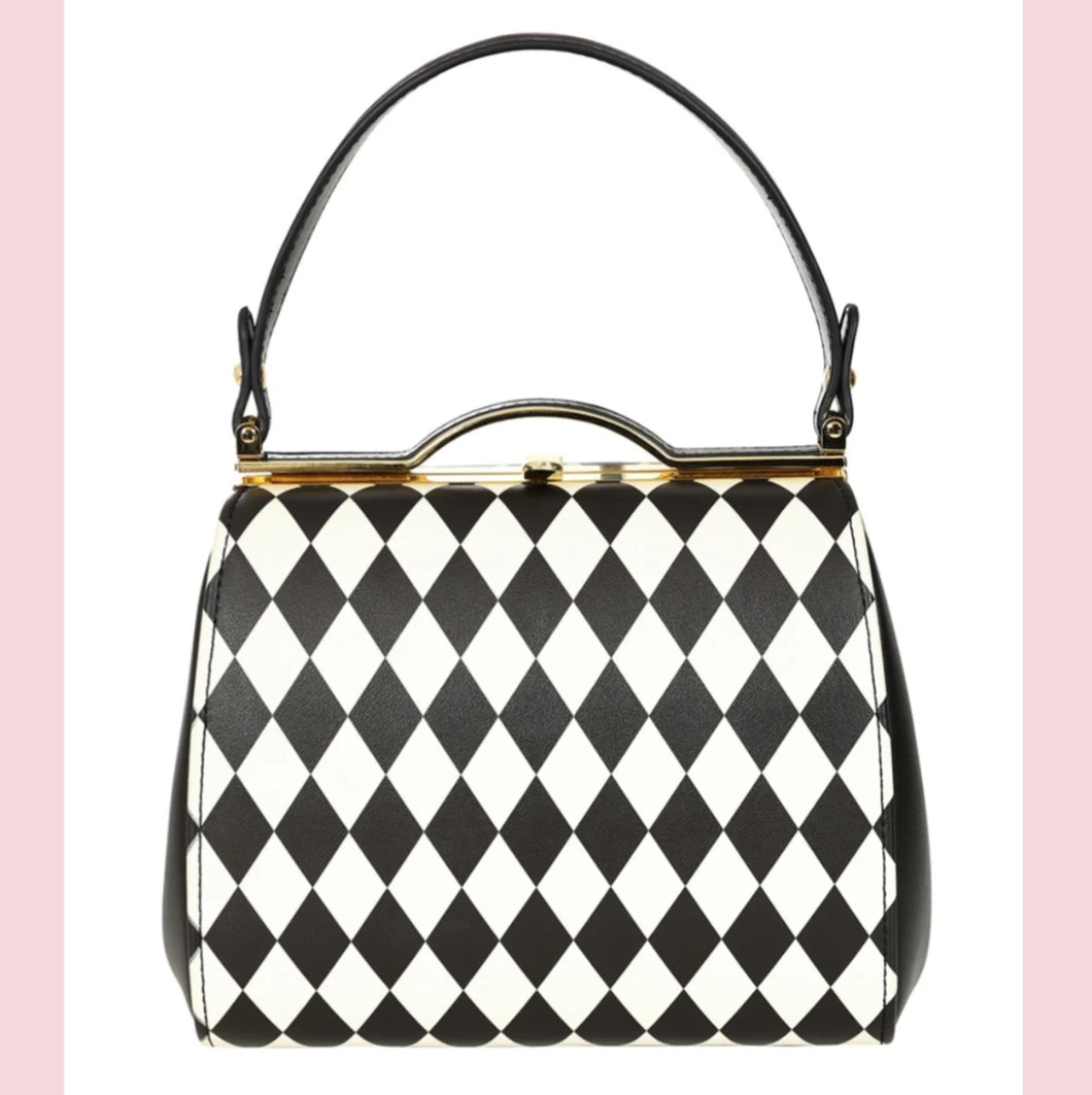 Banned Rhona Harlequin Handbag