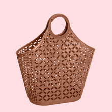 Load image into Gallery viewer, Mid Century Inspired Atomic Tote Bag Mocha
