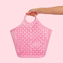 Load image into Gallery viewer, Mid Century Inspired Atomic Tote Bag Bubblegum Pink
