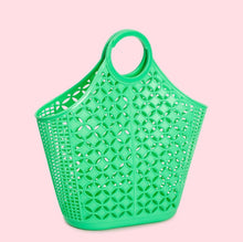Load image into Gallery viewer, Mid Century Inspired Atomic Tote Bag Green
