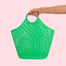Load image into Gallery viewer, Mid Century Inspired Atomic Tote Bag Green
