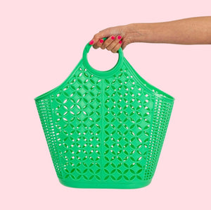 Mid Century Inspired Atomic Tote Bag Green