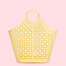 Load image into Gallery viewer, Mid Century Inspired Atomic Tote Bag Yellow

