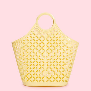 Mid Century Inspired Atomic Tote Bag Yellow