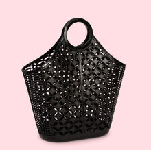 Load image into Gallery viewer, Mid Century Inspired Atomic Tote Bag Black
