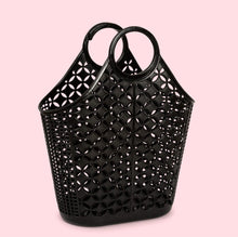Load image into Gallery viewer, Mid Century Inspired Atomic Tote Bag Black
