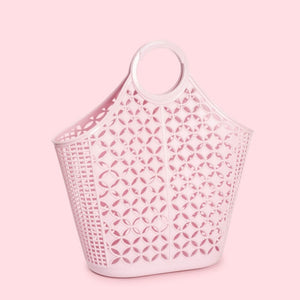Mid Century Inspired Atomic Tote Bag Pink