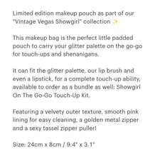 Load image into Gallery viewer, Dafna Beauty Showgirl On The Go-Go Makeup Pouch
