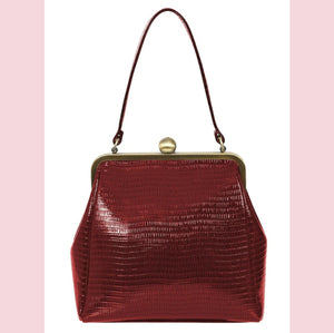 Banned Doris 1940s Handbag Red