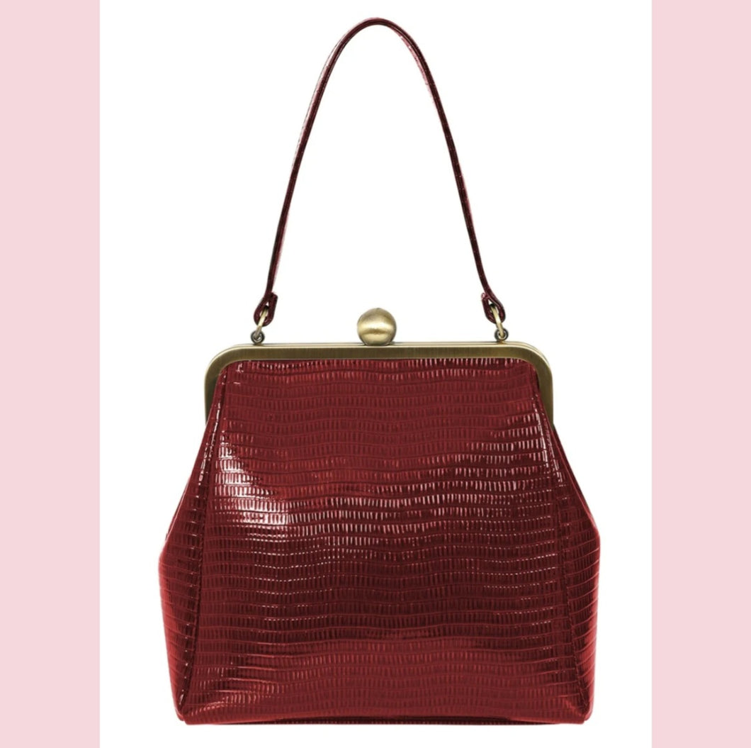 Banned Doris 1940s Handbag Red