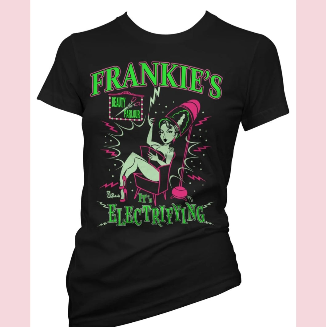 Pinky Star Frankie's Beauty Parlour Ladies Tee