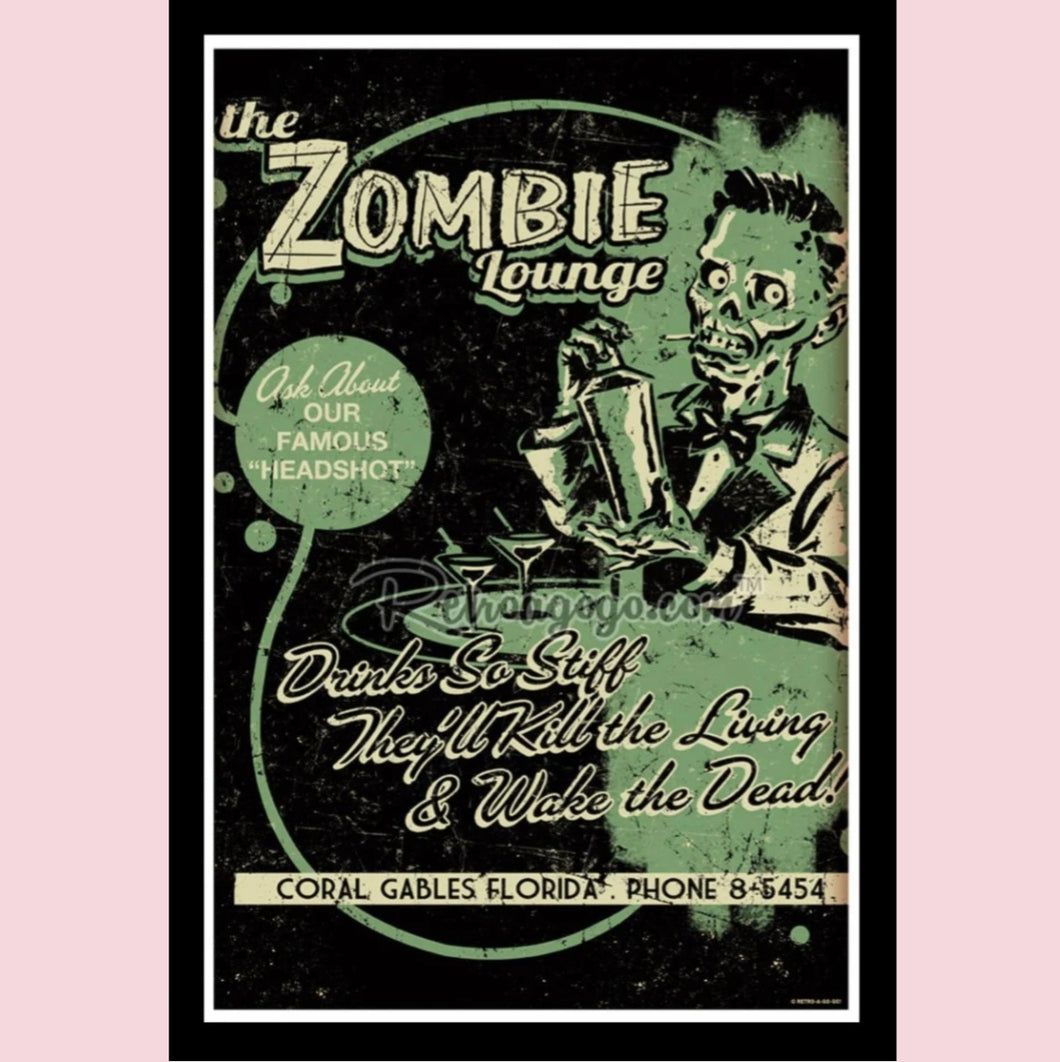 The Zombie Lounge 31x46 Unframed Art Print