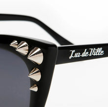 Load image into Gallery viewer, Lux de Ville Roxanne Sunglasses Black
