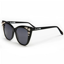 Load image into Gallery viewer, Lux de Ville Roxanne Sunglasses Black
