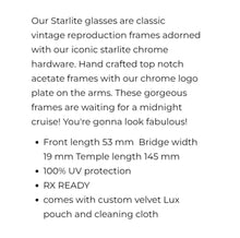 Load image into Gallery viewer, Lux de Ville Starlite Sunglasses Black
