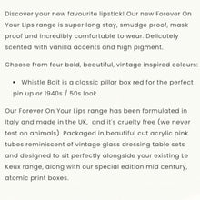 Load image into Gallery viewer, Le Keux Cosmetics Forever On Your Lips Whistle Bait Red Liquid Lipstick
