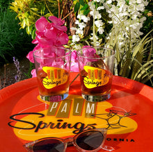Load image into Gallery viewer, Palm Springs Old Fashioned Rocks Cocktail Glass Yellow/Orange
