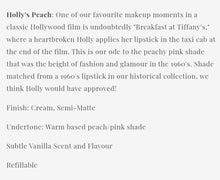 Load image into Gallery viewer, Starlight Vintage Cosmetics Holly's Peach Lipstick 1960s
