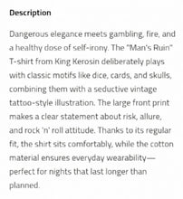 Load image into Gallery viewer, King Kerosin Man's Ruin Men's Tee
