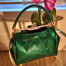 Load image into Gallery viewer, Banned American Vintage 1950s Sparkly Handbag Green
