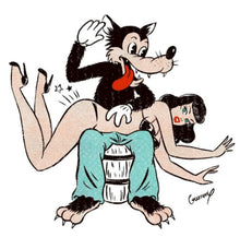 Load image into Gallery viewer, Rockin Bettie Love Me Wolf Ladies Tee
