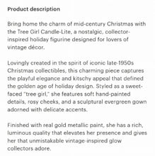 Load image into Gallery viewer, Retro Revival 1959 Limited Edition Tree Girl Candle-Lite
