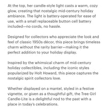 Load image into Gallery viewer, Retro Revival 1959 Limited Edition Tree Girl Candle-Lite
