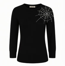 Load image into Gallery viewer, Banned 1940s Style Spider Web Sweater
