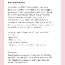 Load image into Gallery viewer, Don Juan Tiki Water Based Pomade
