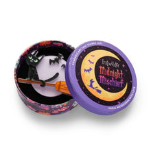 Load image into Gallery viewer, Erstwilder Midnight Mischief Familiar Flight Acrylic Brooch
