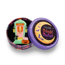 Load image into Gallery viewer, Erstwilder Midnight Mischief Knock, Knock Acrylic Brooch
