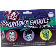 Load image into Gallery viewer, Ghoulsville Groovy Ghouls Monster Buttons
