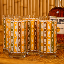 Load image into Gallery viewer, Mid Century Tiki Style Collins Highball Cocktail Glass

