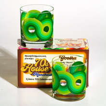 Load image into Gallery viewer, Atomic Drinkware &amp; 70s House Manchester Yootha Old Fashioned Rocks Cocktail Glass Green
